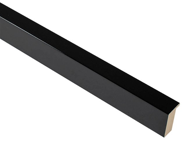 21mm 'Mono' Gloss Black FSC™ Certified 100% Frame Moulding