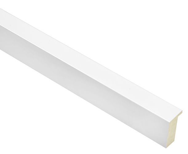 21mm 'Mono' Gloss White FSC™ Certified 100% Frame Moulding