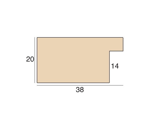 38mm 'Skane' Natural FSC™ Certified 100% Frame Moulding