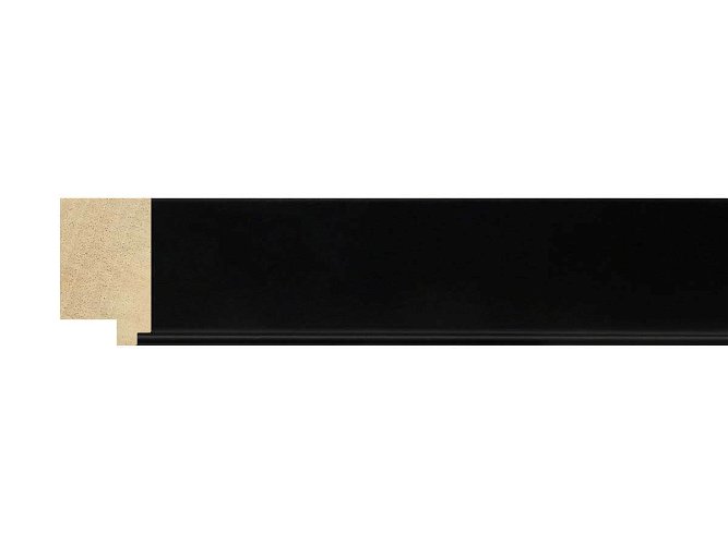 34mm 'Mono' Matt Black FSC™ Certified 100% Frame Moulding