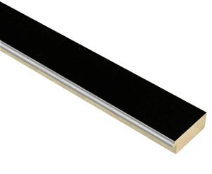 61mm 'Cosmopolitan' Matt Black Silver Sight Edge FSC 100% Frame Moulding 