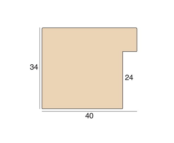 40mm 'Savannah' Black wash FSC™ Certified 100% Frame Moulding