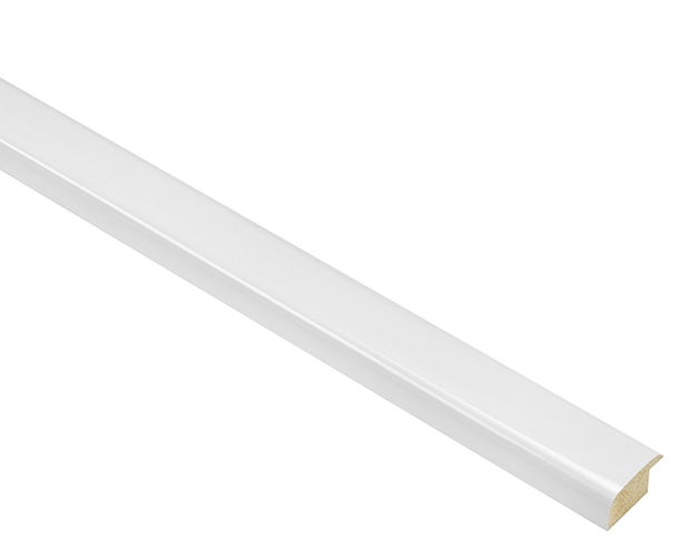 23mm 'Mono' Gloss White FSC™ Certified 100% Frame Moulding