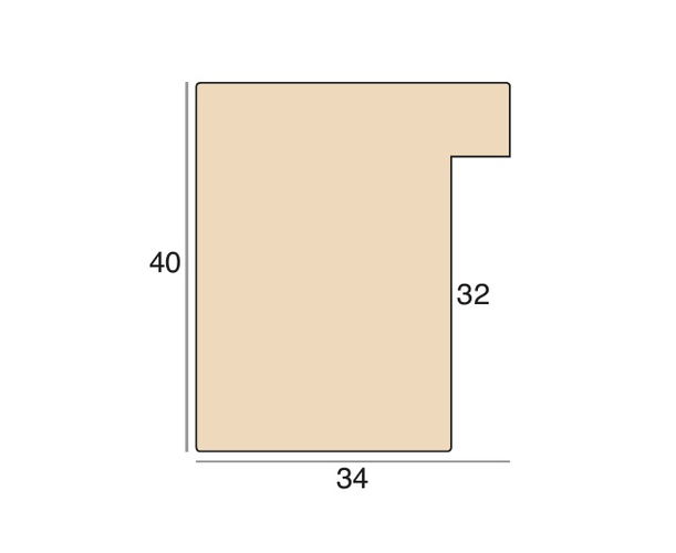 34mm 'Casa' Embossed Wenge FSC™ Certified 100% Frame Moulding