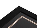 35mm 'Casa' Embossed Black FSC™ Certified 100% Frame Moulding