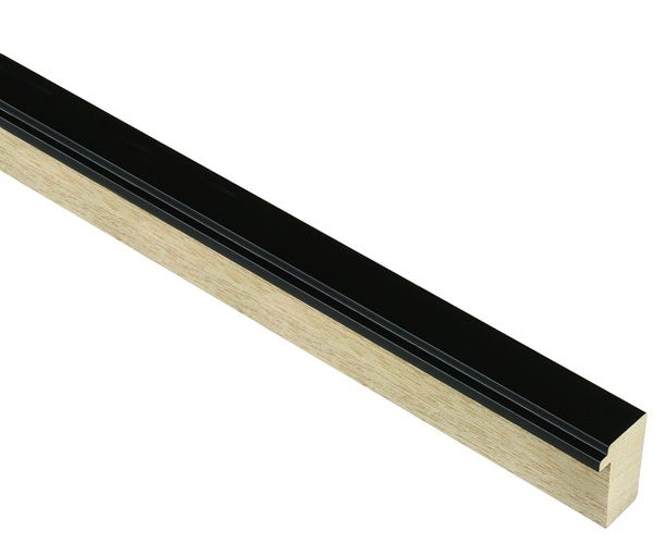 20mm 'Cosmopolitan' Matt Black FSC™ Certified 100% Frame Moulding       