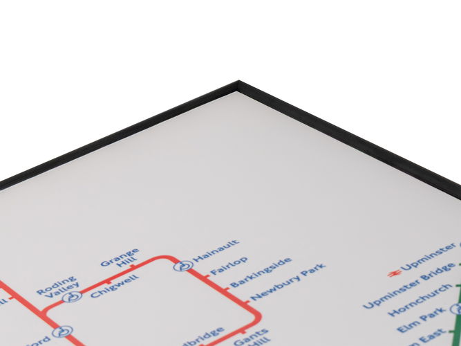 50mm deep 'Floater' Matt Black Smooth FSC™ Certified 100% Frame Moulding