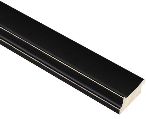 53mm 'Palladian Mono' Black FSC™ Certified Mix 70% Frame Moulding