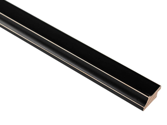 34mm 'Palladian' Black FSC™ Certified Mix 70% Frame Moulding
