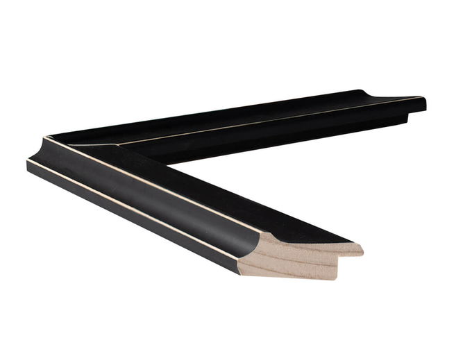 34mm 'Palladian' Black FSC™ Certified Mix 70% Frame Moulding