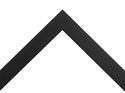 30x35mm 'Mono' Matt Black FSC™ Certified 100% Frame Moulding