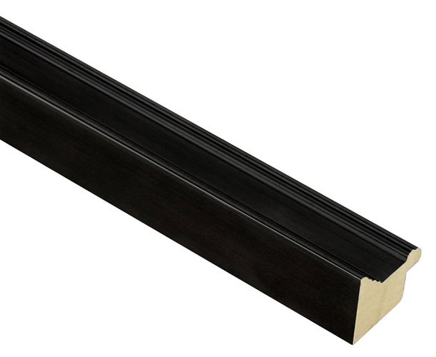 30mm 'Utrecht' Matt Black FSC™ Certified 100% Frame Moulding