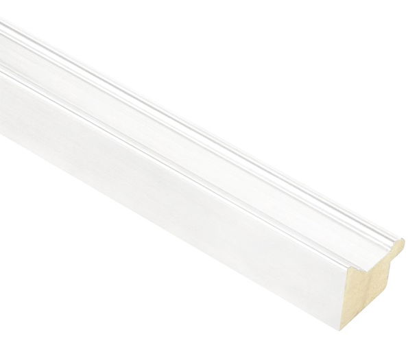 30mm 'Utrecht' Matt White FSC™ Certified 100% Frame Moulding