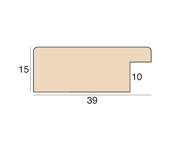 39mm 'Floripa' White Sand Frame Moulding