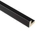 12mm 'Soho' Gloss Black 21mm rebate FSC™ Certified 100% Frame Moulding