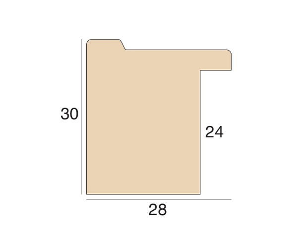 28mm 'Sportif' Blue FSC™ Certified 100% Frame Moulding