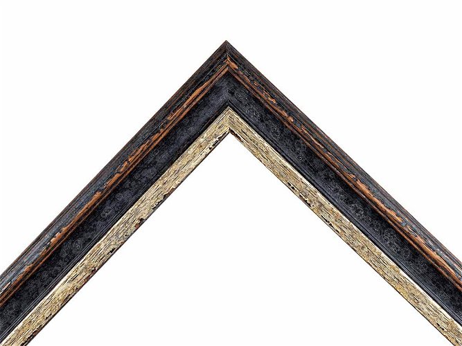 36mm 'Palazzo' Argento Nero FSC™ Certified Mix 70% Frame Moulding