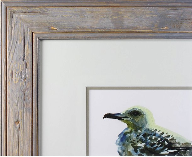 62mm 'Driftwood' Distressed French Grey Frame Moulding