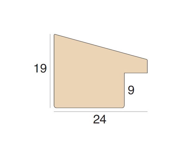 24mm 'Navarre' Pebble Frame Moulding