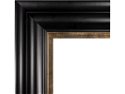 74mm 'Langham Mono' Satin Black Gold Sight Edge Frame Moulding