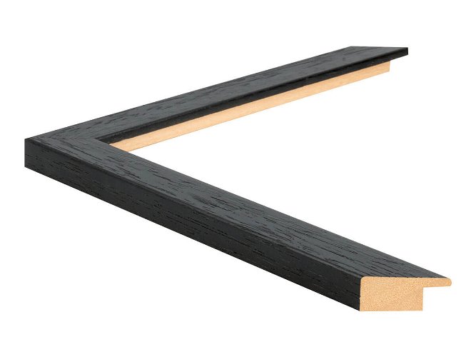20x13mm 'Domino' Black Open Grain FSC™ Certified 100% Frame Moulding