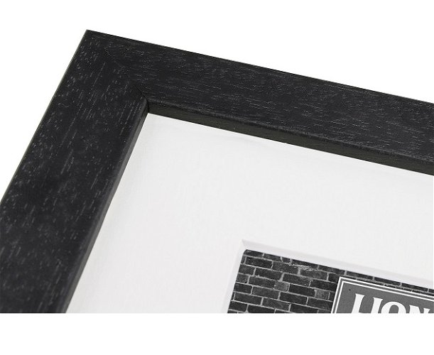 25mm 'Domino' Black Open Grain FSC™ Certified 100% Frame Moulding