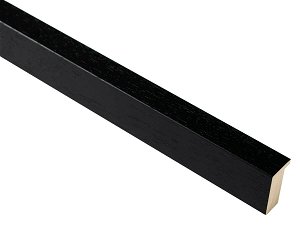 21mm 'Domino' Black Open Grain FSC™ Certified 100% Frame Moulding