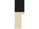 21mm 'Domino' Black Open Grain FSC 100% Frame Moulding
