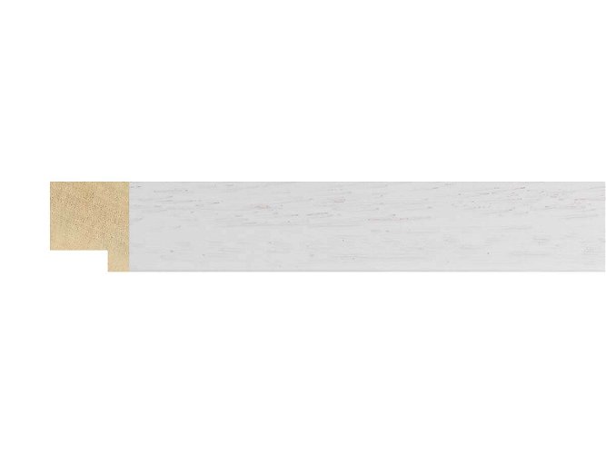 25mm 'Domino' White Open Grain FSC™ Certified 100% Frame Moulding