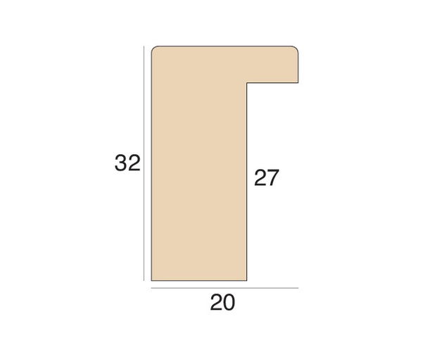 20mm 'Jura' Flint Frame Moulding