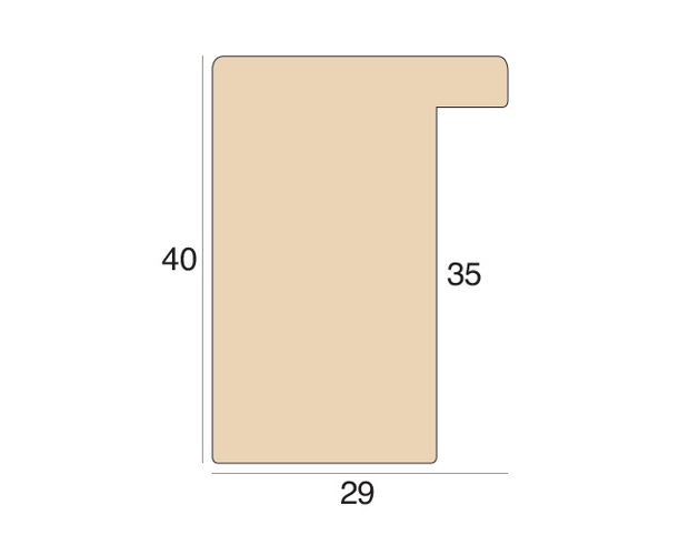 29mm 'Santorini' Washed White FSC™ Certified Mix 70% Frame Moulding