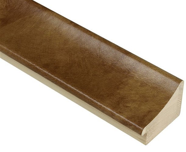 59mm 'Chesterfield' Tan Faux Leather Frame Moulding