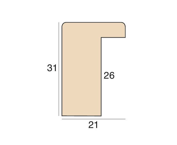 21mm 'Floripa' Mocha Frame Moulding