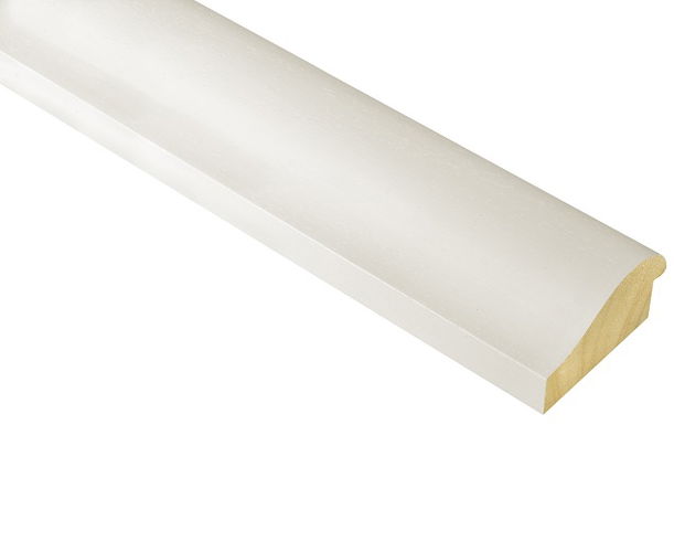 63mm 'Savannah' White Vellum FSC™ Certified 100% Frame Moulding