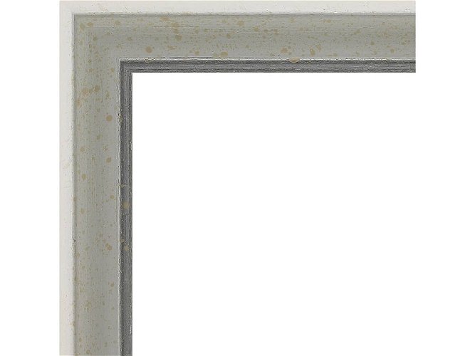 26mm 'Fino' Antique White/Silver Frame Moulding