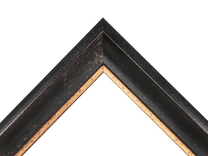 48mm 'Fino' Antique Black/Gold Frame Moulding