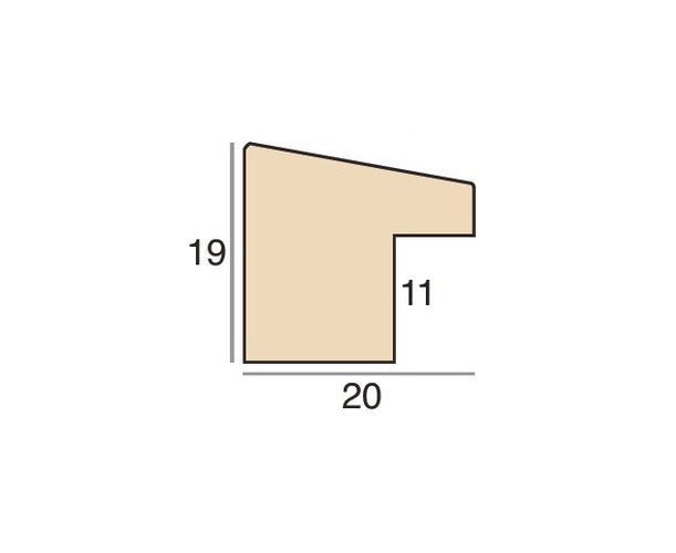 20mm 'Bamboo' Chalk FSC™ Certified 100% Frame Moulding