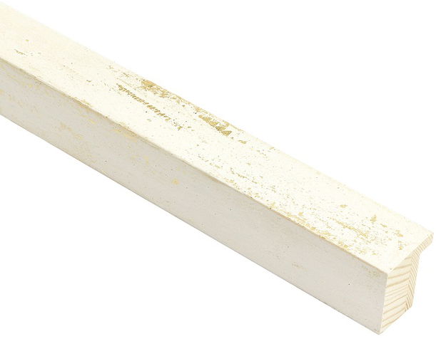 30mm 'Torino' Chalk & Gold Frame Moulding