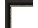 30mm 'Cowdray' Ebony veneer Silver Sight Edge Frame Moulding