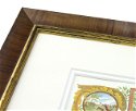 30mm 'Cowdray' Chestnut veneer Gold Sight Edge Frame Moulding