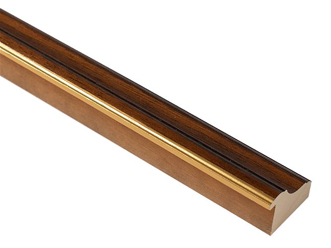 40mm 'Derby' Walnut Gold Sight Edge FSC™ Certified Mix 70% Frame Moulding
