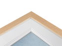 43mm 'Rebated Slips' White FSC™ Certified Mix 70% Frame Moulding