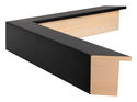 28mm 'Mono' Matt Black FSC™ Certified 100% Frame Moulding