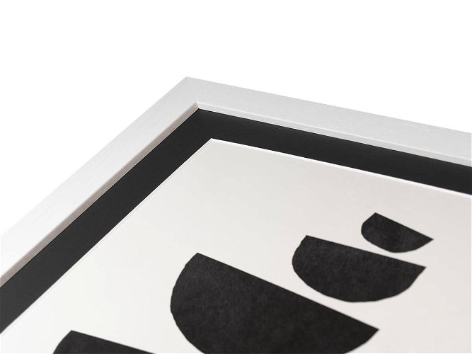38mm 'Domino' White Open Grain FSC™ Certified 100% Frame Moulding
