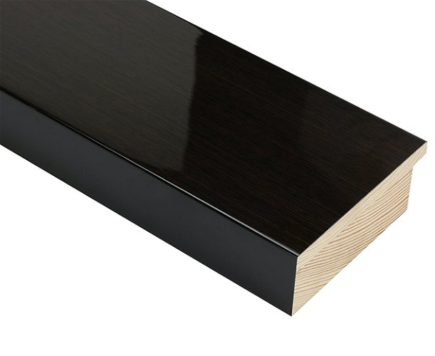 90mm 'Greenwich' Glossy Wenge Frame Moulding