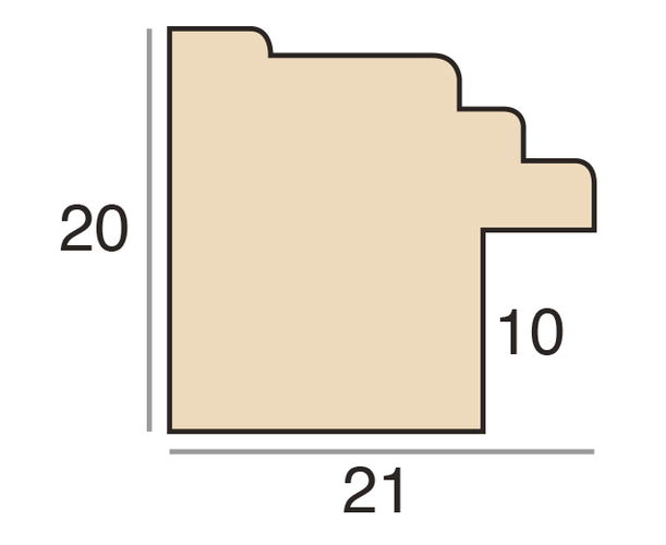 21mm 'Sketch' Grey Frame Moulding