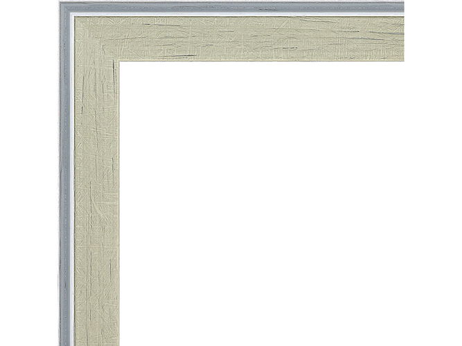 20mm 'Berkley' White and Pale Gold Frame Moulding