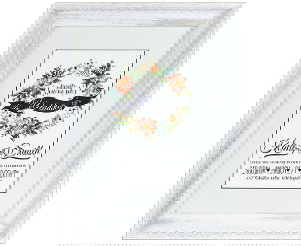 35mm 'Vienna' Antique White Frame Moulding