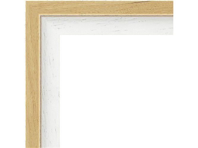 29mm 'Aalto' Natural and White Frame Moulding