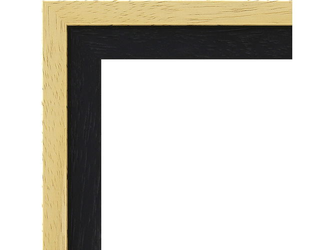 29mm 'Aalto' Natural and Black Frame Moulding